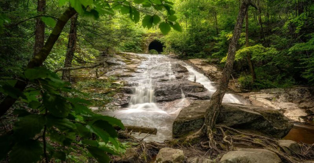 This Easy Massachusetts Hike Ends at Three Cascading Waterfalls You Can Actually Swim In