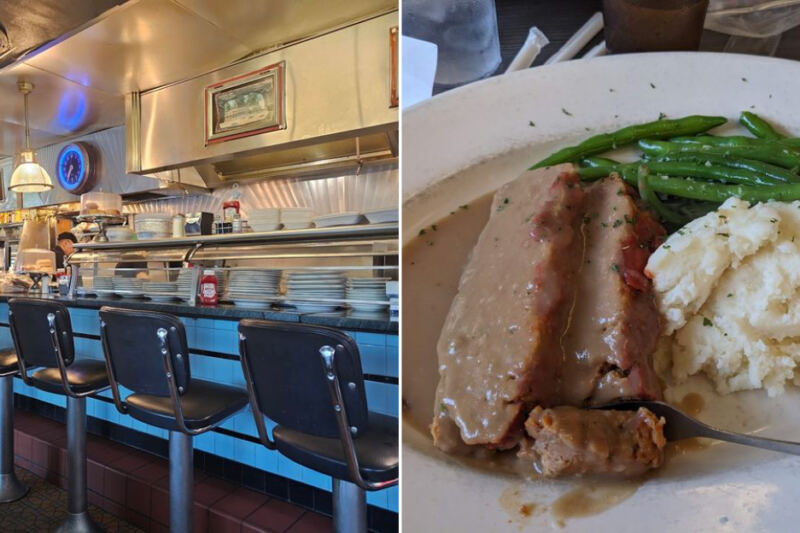 This Old-School Massachusetts Diner Is Tucked Inside a Vintage Train Car Serving Classic Blue-Plate Comfort Food