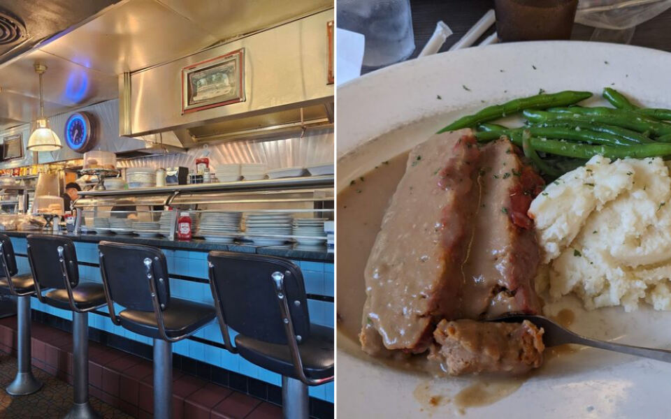 This Old-School Massachusetts Diner Is Tucked Inside a Vintage Train Car Serving Classic Blue-Plate Comfort Food