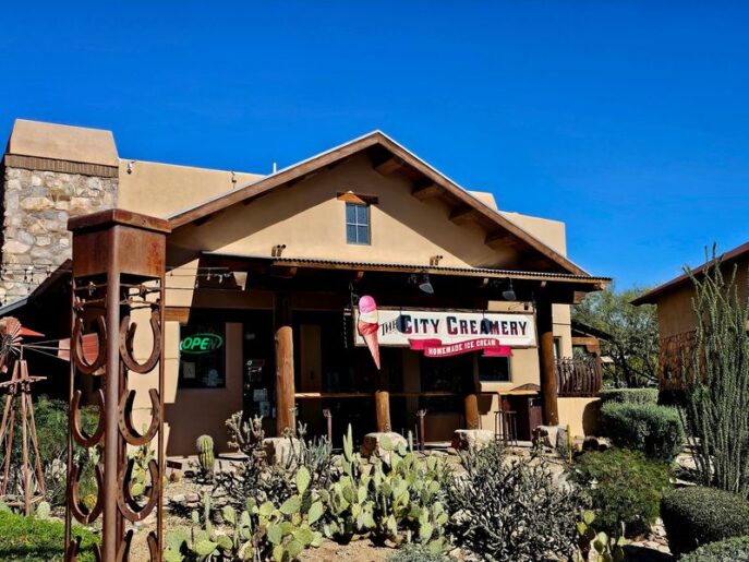 In an Arizona Desert Town, This Creamery Churns Small-Batch Prickly Pear Ice Cream Fresh On-Site