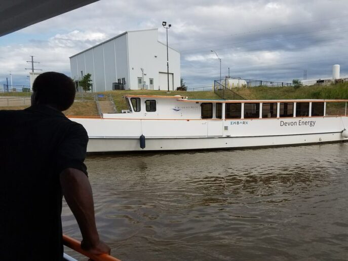 A 65-Foot Yacht Glides Through Real Working Locks on This Oklahoma City River Cruise