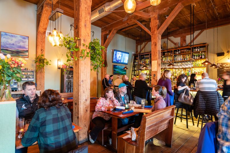 This Shelburne Falls Restaurant Serves New England Fare in a Restored Mill Perched Right Over the River