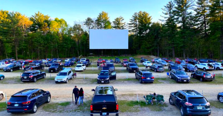 This 1958 New Hampshire Drive-In Still Shows Double Features on 2 Giant Screens
