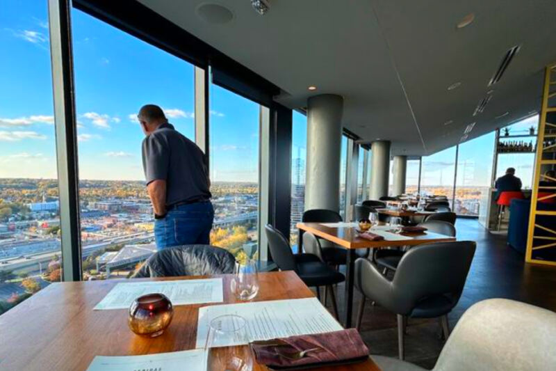 Perched High Above the City, This Spanish-Inspired Restaurant Offers Tapas With a View