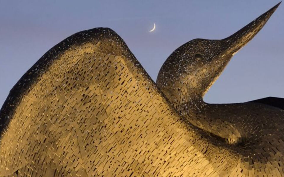 A 33-Foot-Tall Loon Now Towers Over The Mississippi River In Minnesota