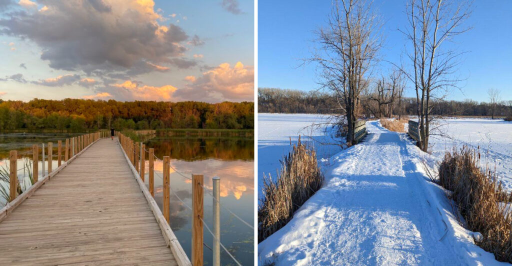 This Minnesota Nature Center Has a Boardwalk That Takes You Straight Through a Marsh