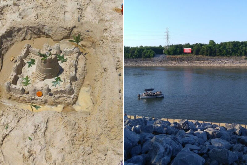 This Tennessee Lake Beach Has Soft Sand and a Boat Launch Right on the Water