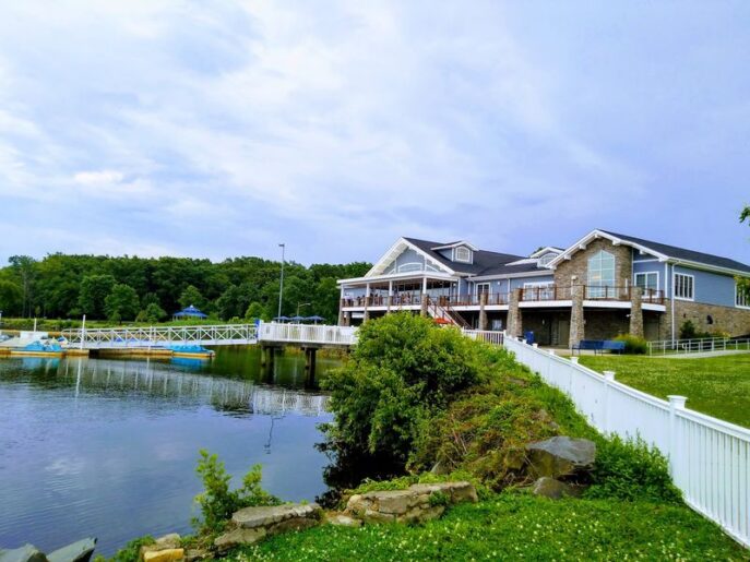 At This Lakefront New Jersey Restaurant Near Princeton, Dinner Comes With Mercer Lake Views