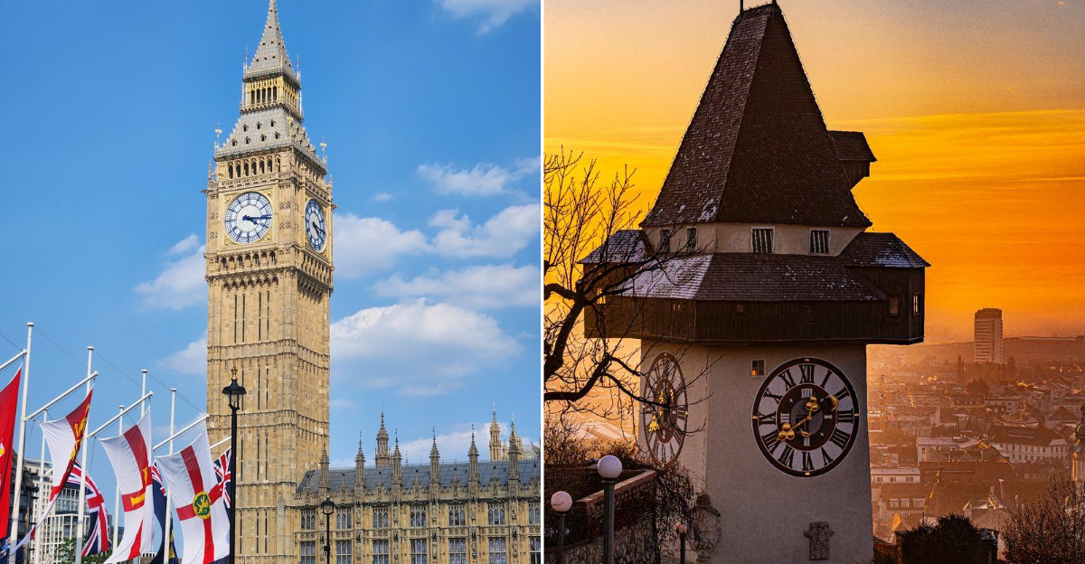15 European Destinations Known For Their Historic Clock Towers