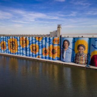 Why This Tiny Oklahoma Town Painted Its Grain Elevators Into Towering Roadside Murals