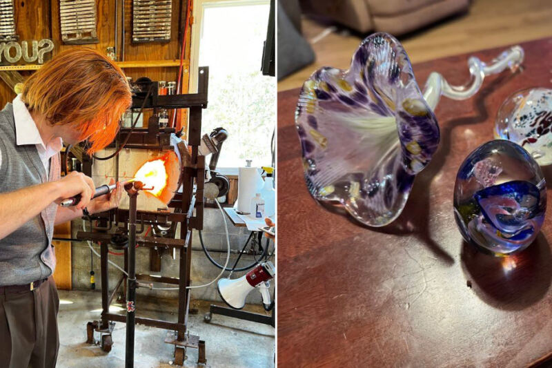 This Nashville Glassblowing Studio Hands First-Timers The Tools To Shape Molten Glass Into Their Own Keepsake