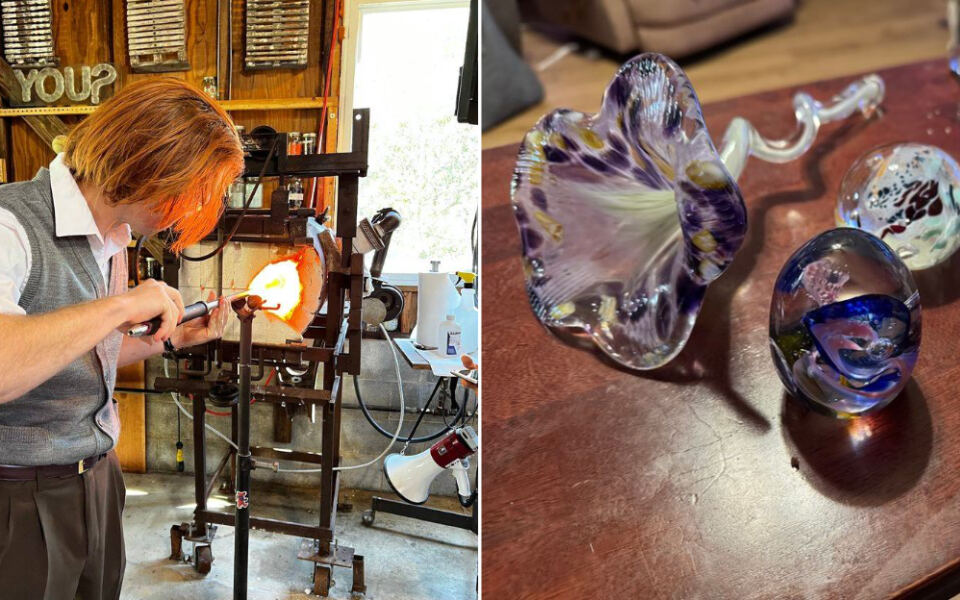 This Nashville Glassblowing Studio Hands First-Timers The Tools To Shape Molten Glass Into Their Own Keepsake