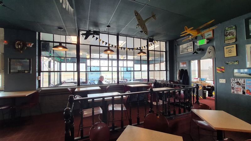 A Casual Bar and Model Planes Overhead A Casual Bar and Model Planes Overhead
