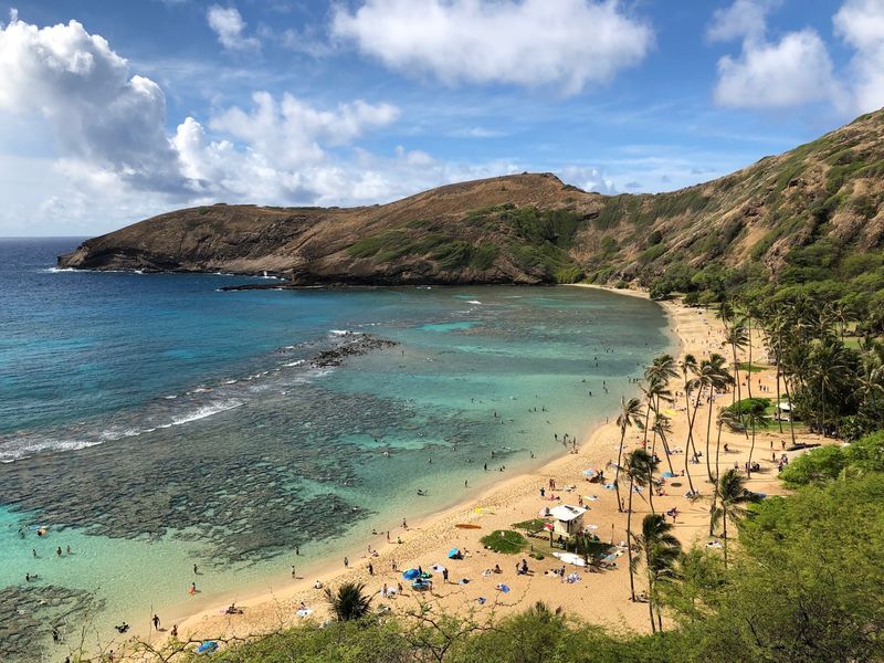 A Cove Carved by a Volcano on Oahu's Southeast Shore A Cove Carved by a Volcano on Oahu's Southeast Shore