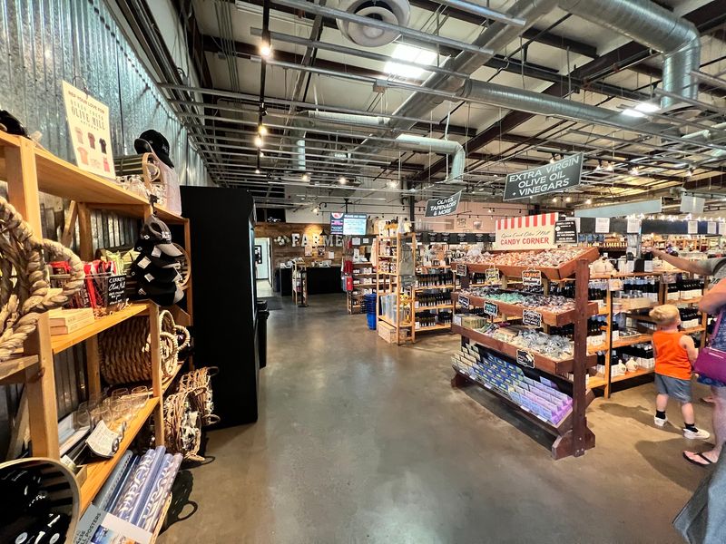 A Market Stacked With Oils and Vinegars A Market Stacked With Oils and Vinegars