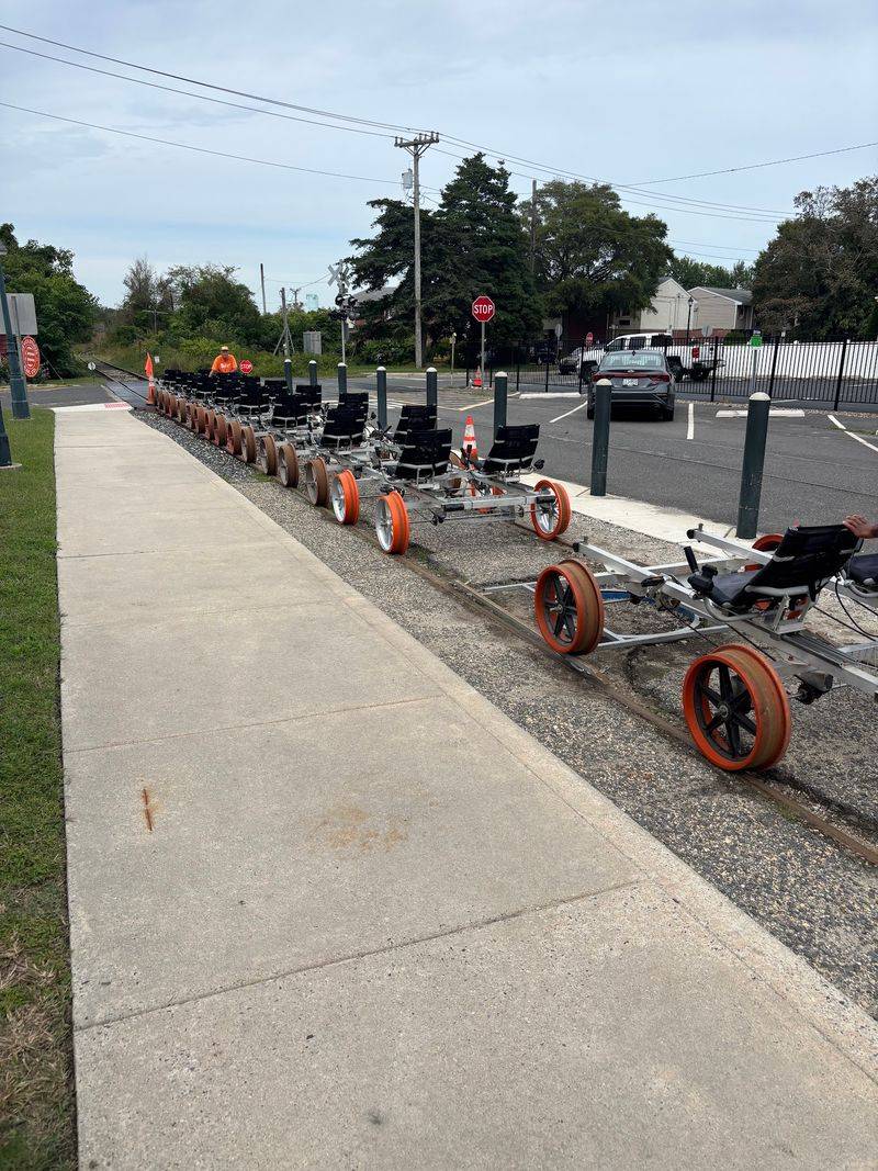 A Railbike Start Near Cape May's Welcome Center A Railbike Start Near Cape May's Welcome Center