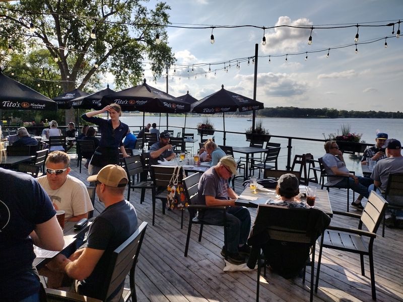 A Restaurant Right on the Shore of Big Lake