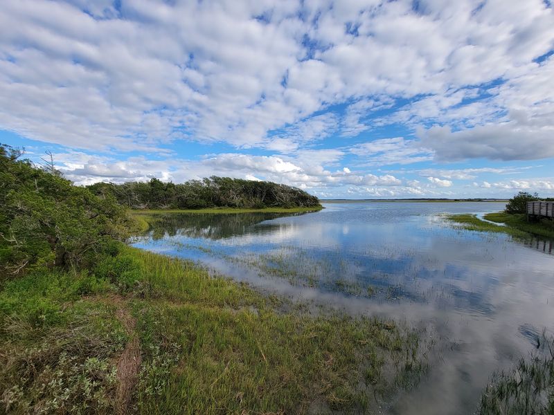 A String of Islands Just Off the Beaufort Waterfront