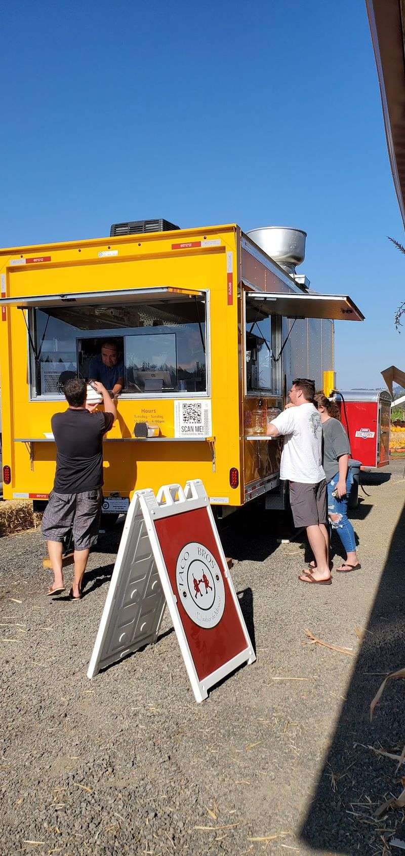 A Taco Truck Parked Right Outside