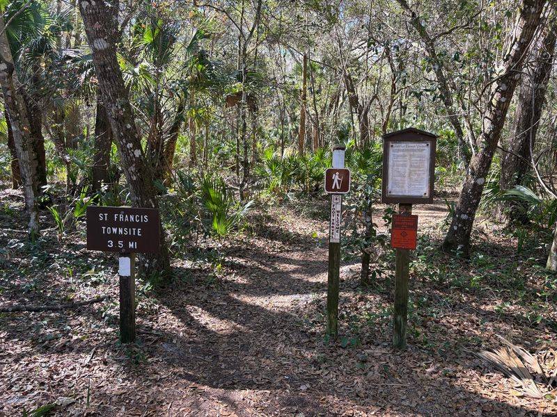 A Trailhead Off River Forest Boulevard