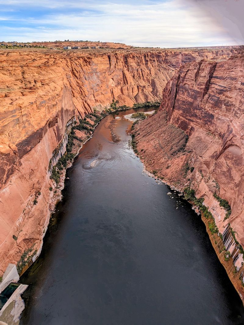 A View of the Colorado River Far Below A View of the Colorado River Far Below