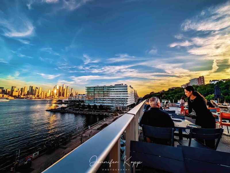 A Weehawken Rooftop With A Front-Row Address A Weehawken Rooftop With A Front-Row Address