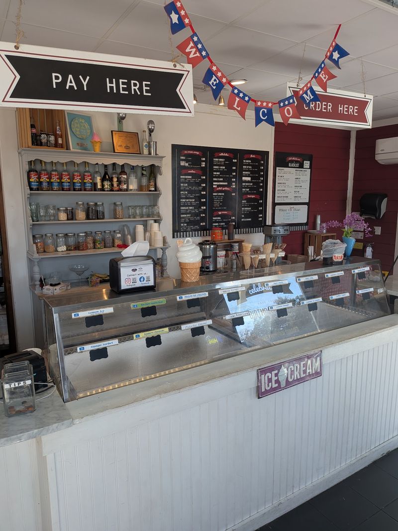 An Ice Cream Shop Sharing the Counter