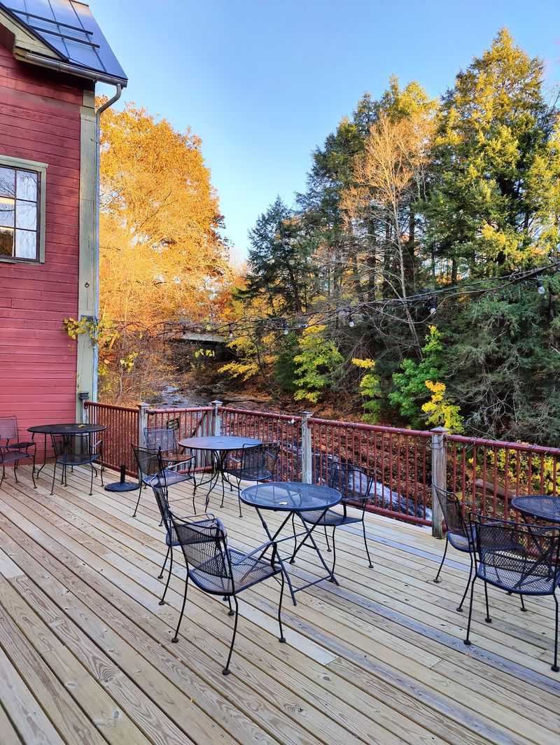 An Outdoor Deck Above the Water An Outdoor Deck Above the Water