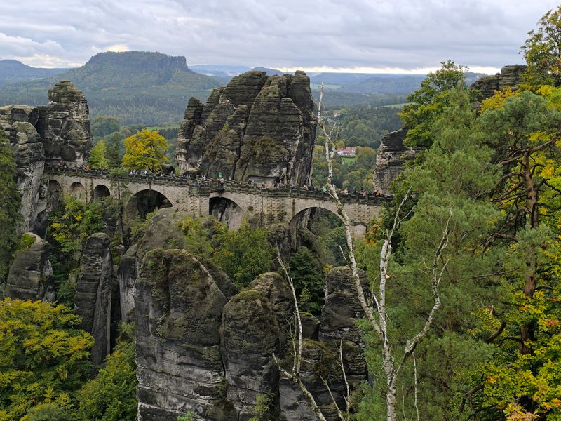Bastei Bridge, Saxon Switzerland, Germany Bastei Bridge, Saxon Switzerland, Germany