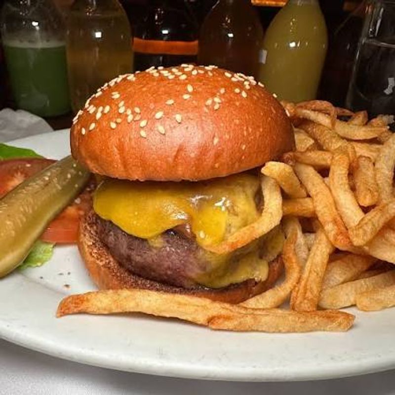 Black Label Burger at Minetta Tavern, New York City, USA Black Label Burger at Minetta Tavern, New York City, USA