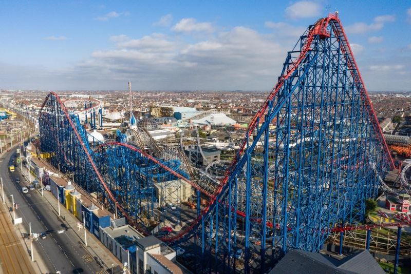 Blackpool Pleasure Beach, Blackpool, England Blackpool Pleasure Beach, Blackpool, England