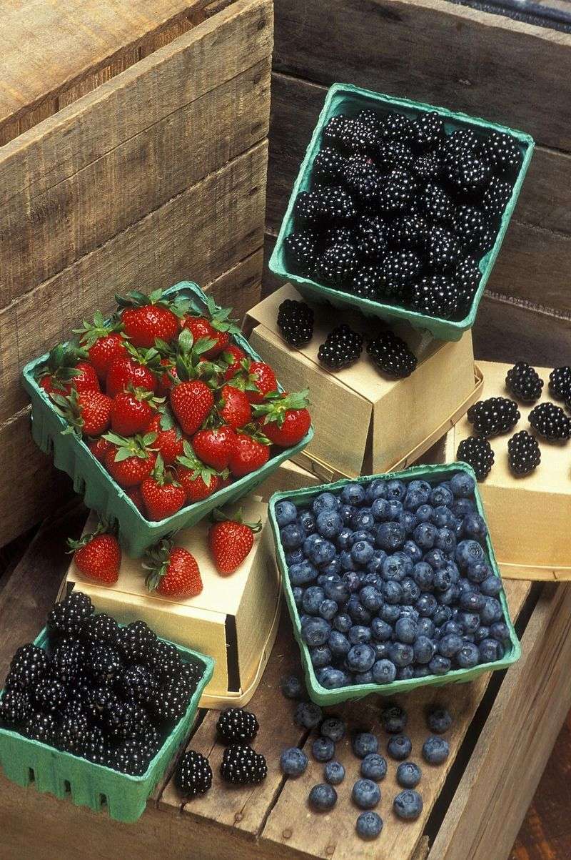 Blueberries and Strawberries Blueberries and Strawberries