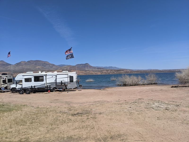 Camping Right on the Shoreline