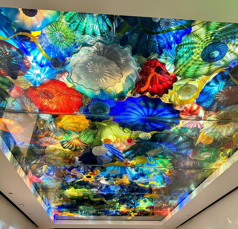 Chihuly's Glass, Glowing Overhead Chihuly's Glass, Glowing Overhead
