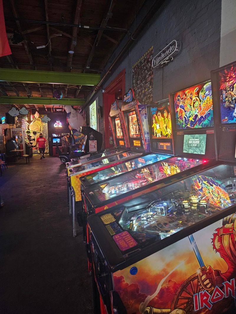Classic Arcade Cabinets on the Floor