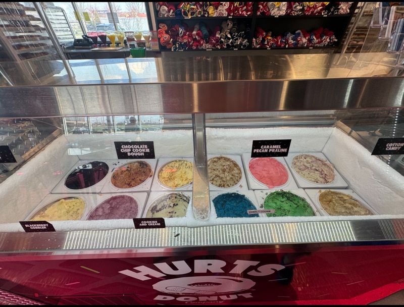 Coffee and Ice Cream Alongside the Donuts Coffee and Ice Cream Alongside the Donuts