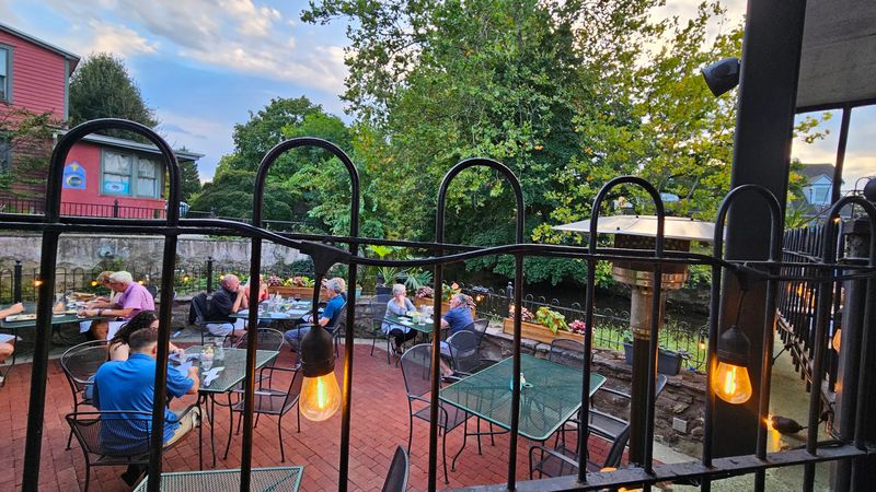 Creekside tables and outdoor breathing room Creekside tables and outdoor breathing room