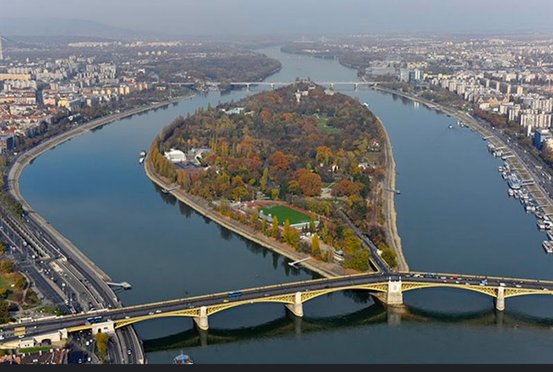 Danube - Margaret Island, Hungary Danube - Margaret Island, Hungary