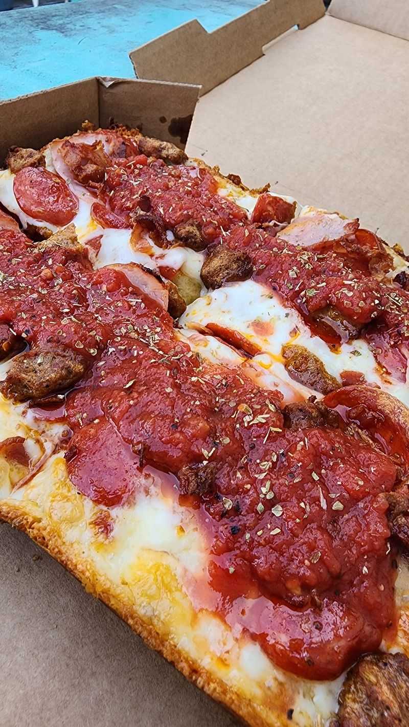 Deep Pan Pizza from the Truck on the Property