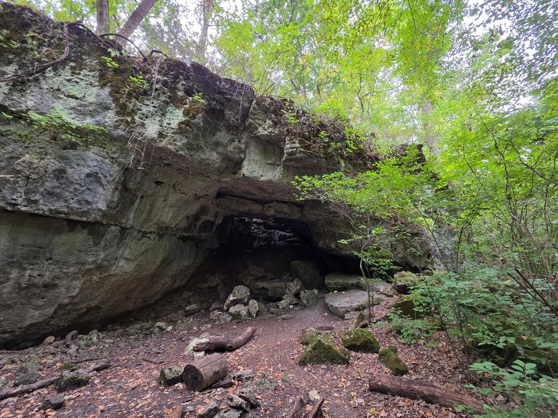Devil's Kitchen Trail at Roaring River State Park, Cassville, Missouri Devil's Kitchen Trail at Roaring River State Park, Cassville, Missouri