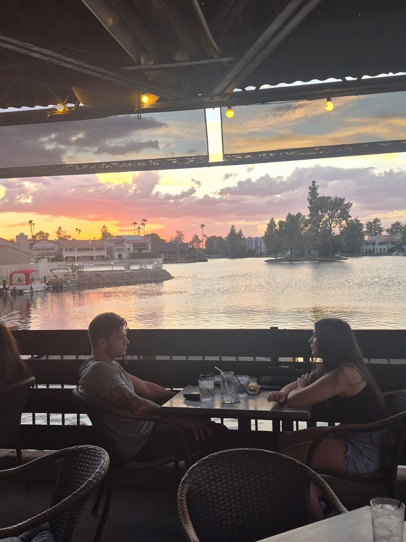 Dining Right on the Water Dock