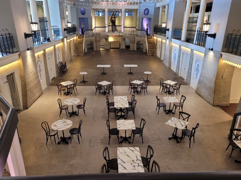 Dining at the Bottom of a Gilded Age Pool