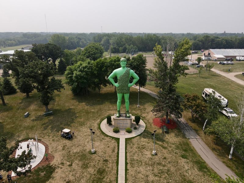 Finding Green Giant Statue Park in Blue Earth Finding Green Giant Statue Park in Blue Earth