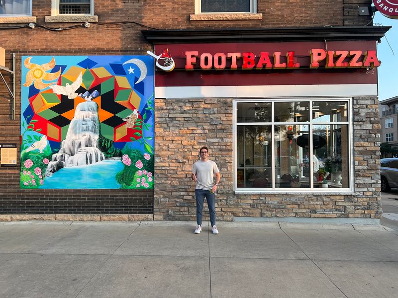 Football Pizza on Central Avenue NE Football Pizza on Central Avenue NE