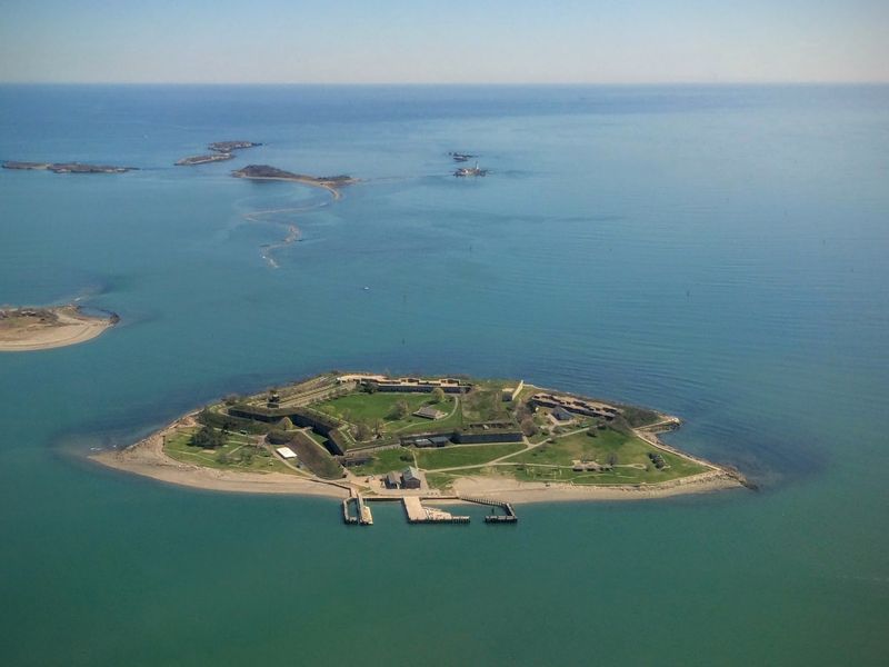 Fort Warren at Georges Island, Boston Harbor, Massachusetts Fort Warren at Georges Island, Boston Harbor, Massachusetts