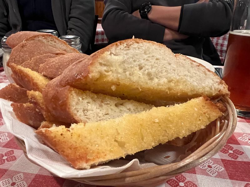 Garlic Bread That Greets You In The Parking Lot