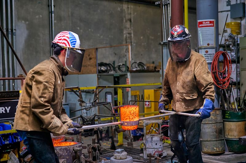Hammer, Tongs, and a Glowing Bar of Steel Hammer, Tongs, and a Glowing Bar of Steel