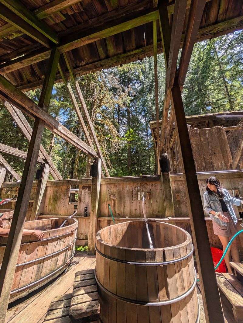 Hand-Carved Cedar Tubs You Fill Yourself Hand-Carved Cedar Tubs You Fill Yourself
