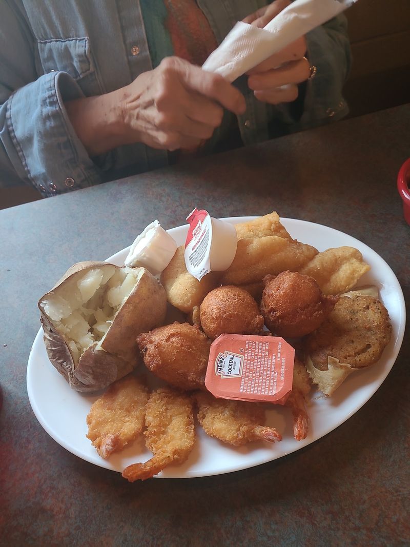 Hush Puppies, Slaw, and White Beans