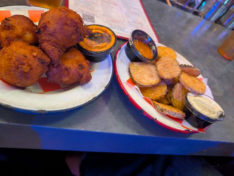 Hushpuppies with Pimento Honey Butter Hushpuppies with Pimento Honey Butter